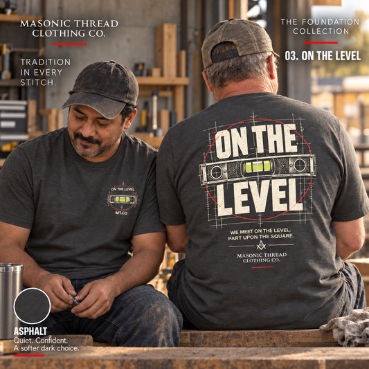On the Level Masonic Graphic T-Shirt | FOUNDATION
