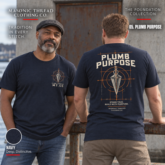 Plumb Purpose Masonic Graphic T-Shirt | FOUNDATION