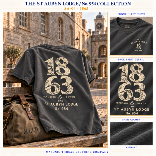 St Aubyn Lodge No. 954 | 1863 Masonic T-Shirt | The Originals
