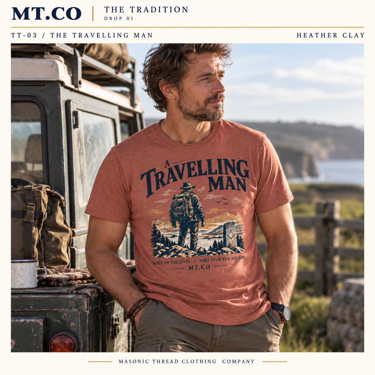 The Travelling Man Masonic T-Shirt | TRADITION