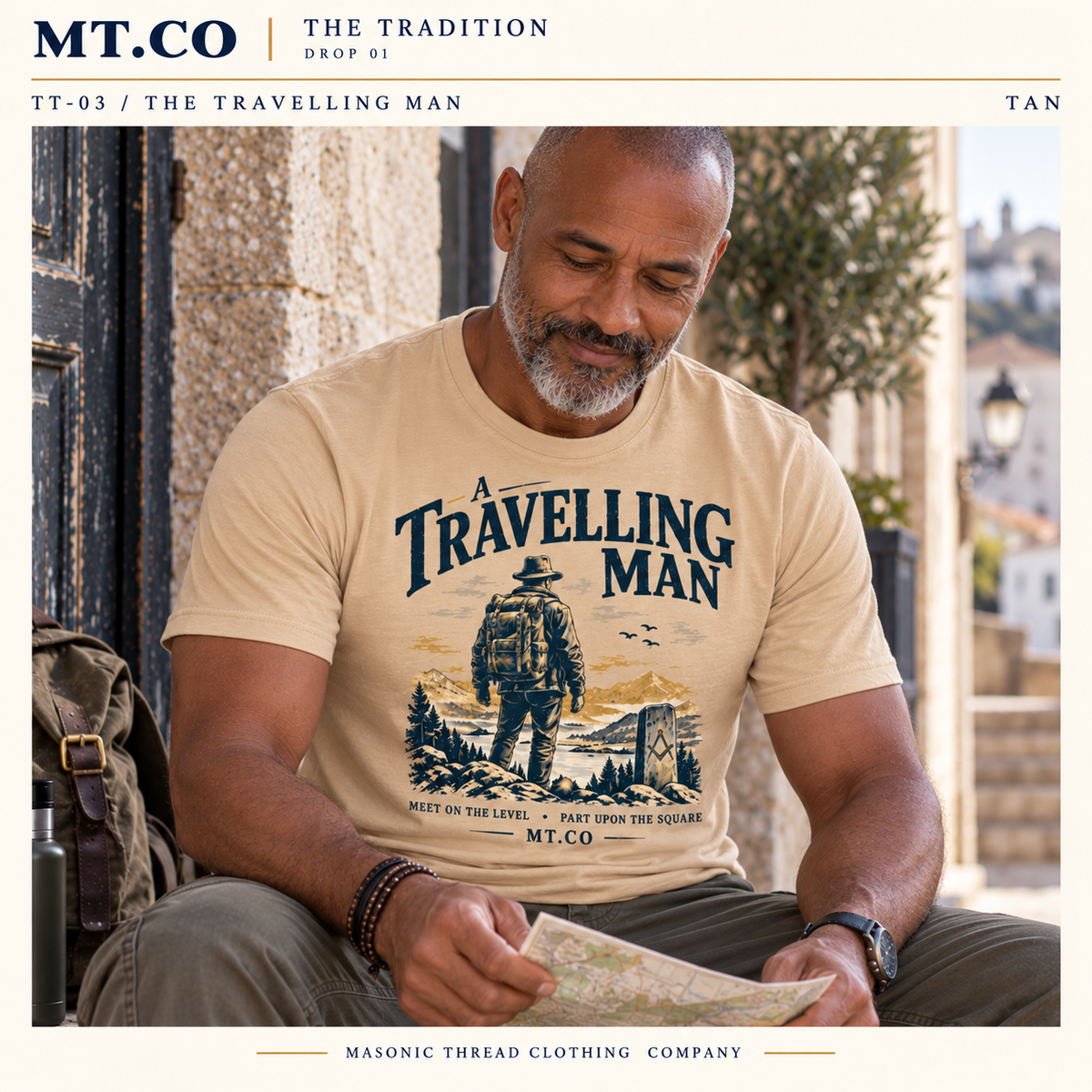 The Travelling Man Masonic T-Shirt | TRADITION