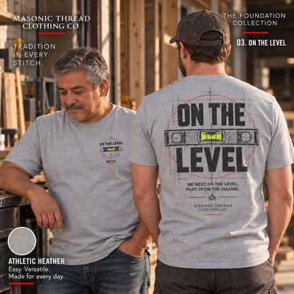 On the Level Masonic Graphic T-Shirt | FOUNDATION