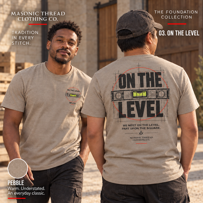 On the Level Masonic Graphic T-Shirt | FOUNDATION