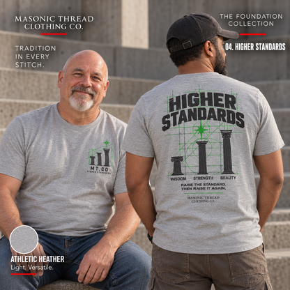 Higher Standards Masonic Graphic T-Shirt | FOUNDATION