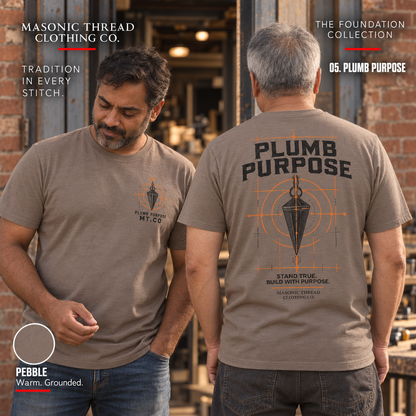 Plumb Purpose Masonic Graphic T-Shirt | FOUNDATION