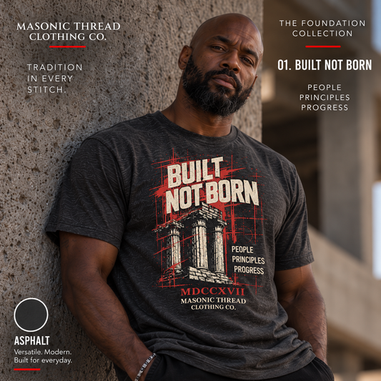 Built Not Born Masonic Graphic T-Shirt | FOUNDATION