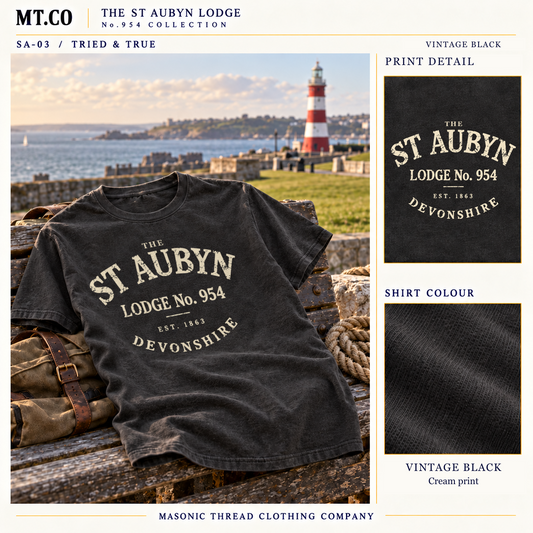 St Aubyn Lodge No. 954 | Tried & True Masonic T-Shirt | The Originals