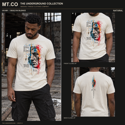 Build in Silence Masonic Streetwear T-Shirt | UNDERGROUND