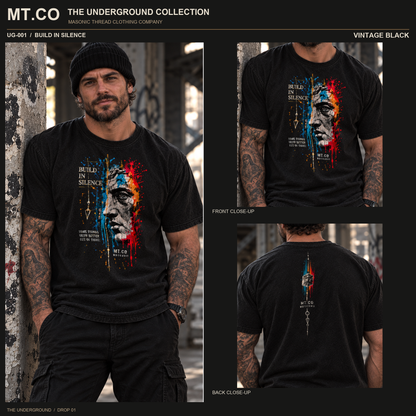 Build in Silence Masonic Streetwear T-Shirt | UNDERGROUND