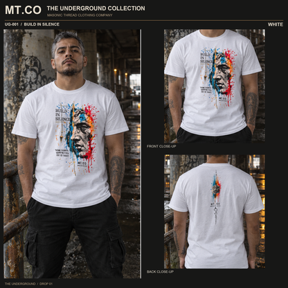 Build in Silence Masonic Streetwear T-Shirt | UNDERGROUND