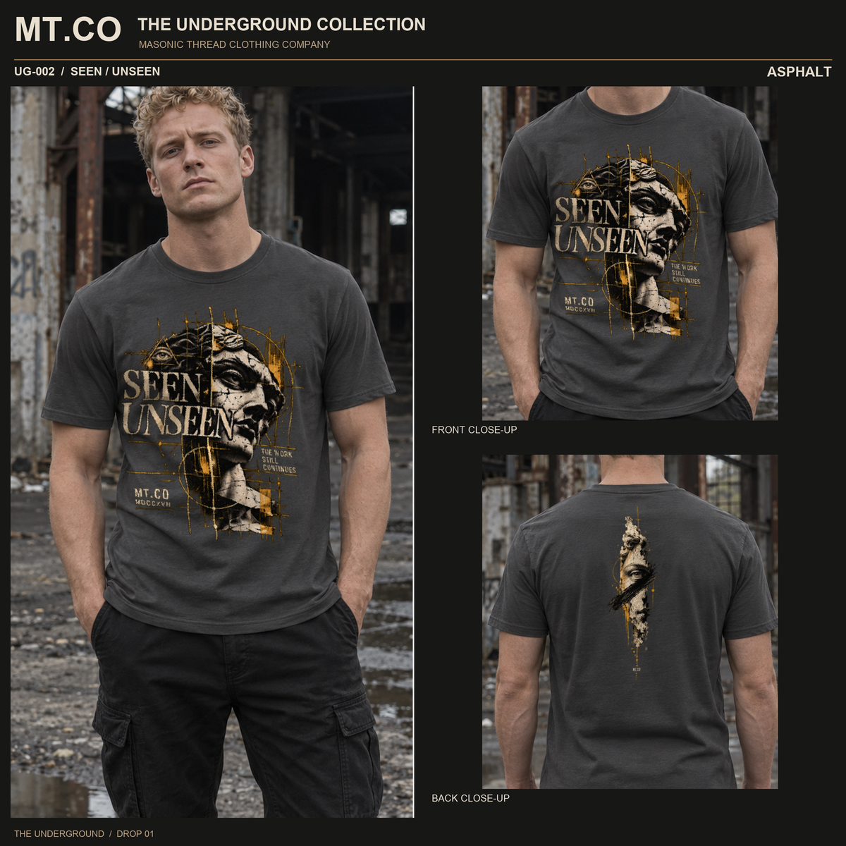 SEEN / UNSEEN Masonic Streetwear T-Shirt | UNDERGROUND