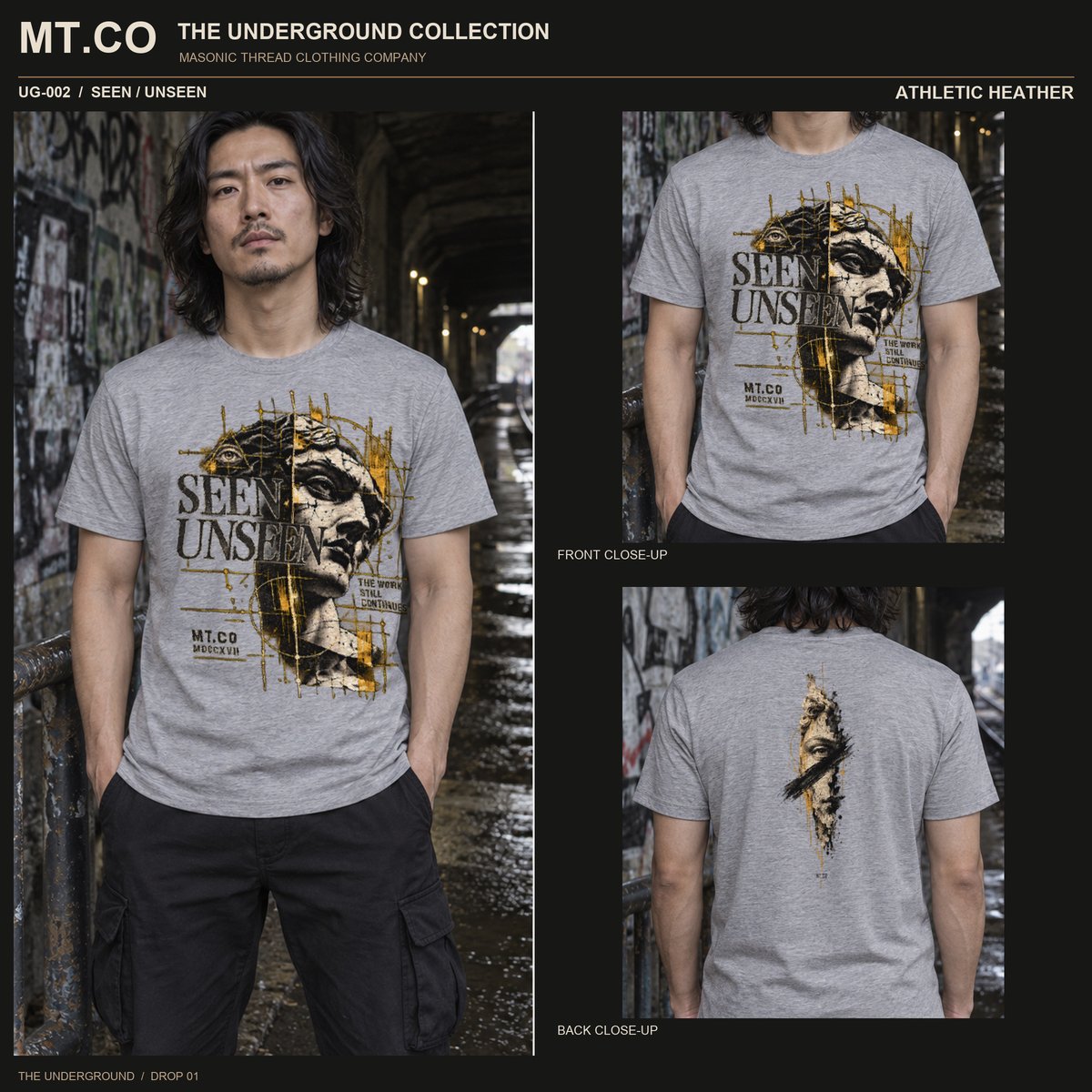 SEEN / UNSEEN Masonic Streetwear T-Shirt | UNDERGROUND