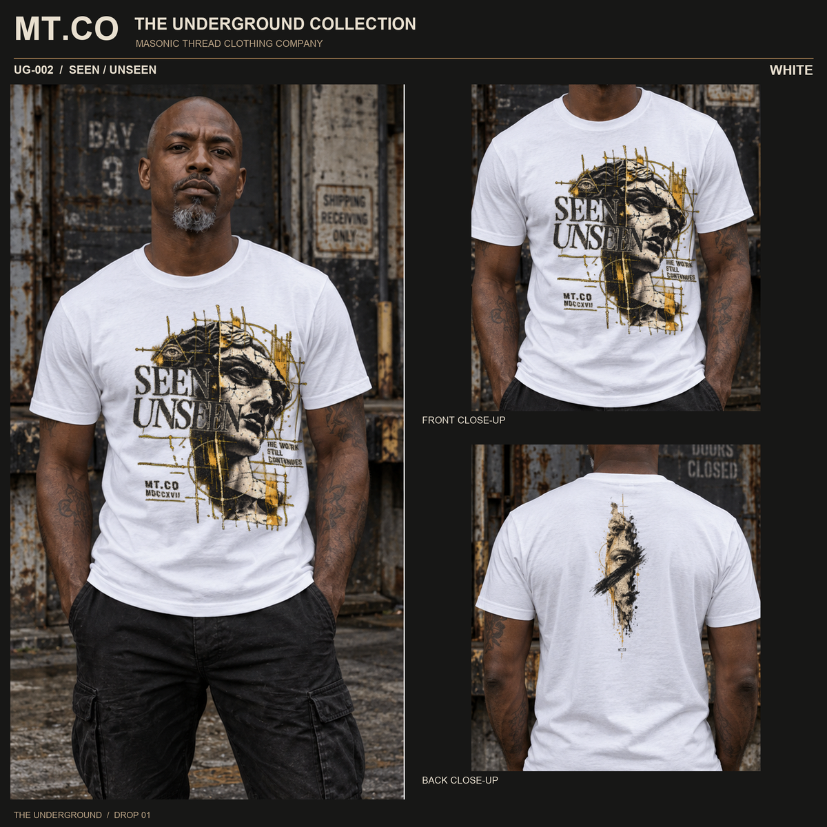 SEEN / UNSEEN Masonic Streetwear T-Shirt | UNDERGROUND