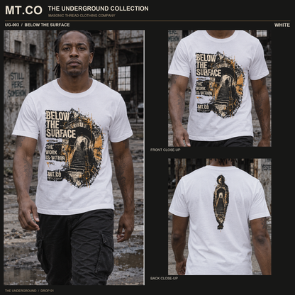 BELOW THE SURFACE Masonic Streetwear T-Shirt | UNDERGROUND