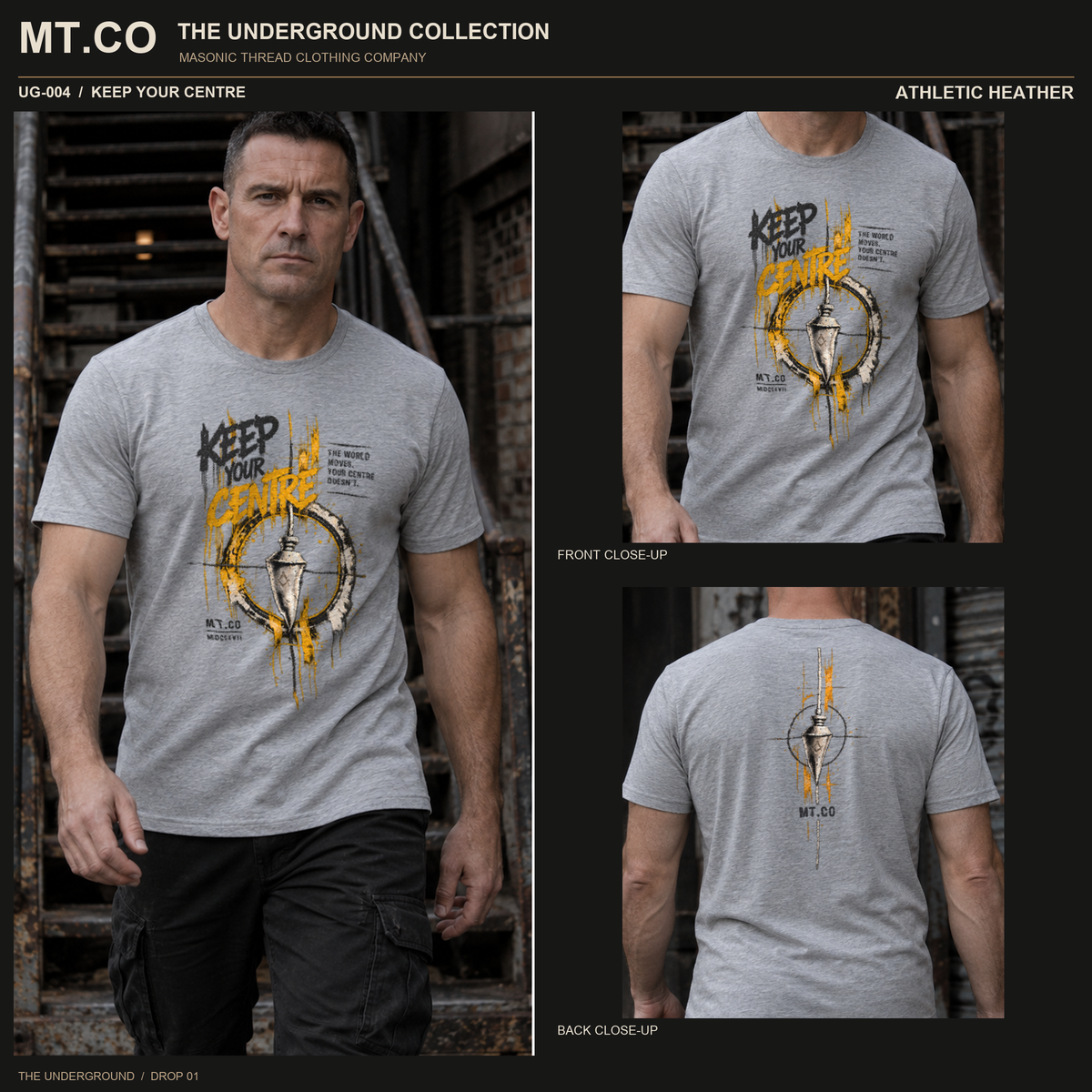 Keep Your Centre Masonic Streetwear T-Shirt | UNDERGROUND