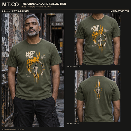 Keep Your Centre Masonic Streetwear T-Shirt | UNDERGROUND