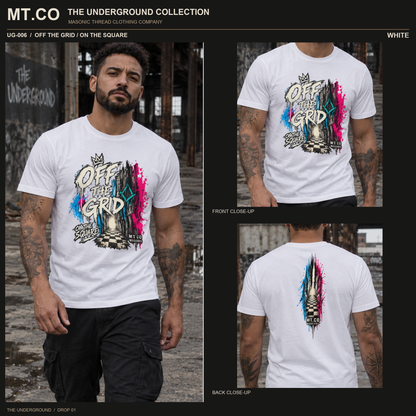 Off the Grid / On the Square Masonic Streetwear T-Shirt | UNDERGROUND