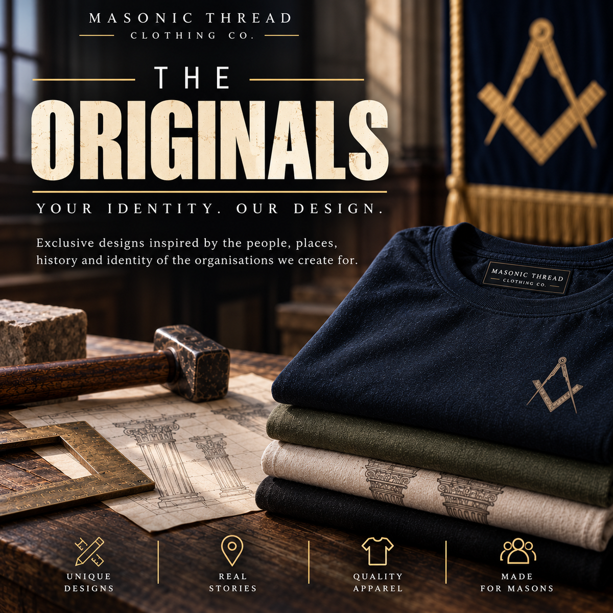 The Originals — Your identity. Our design. Bespoke Masonic clothing.